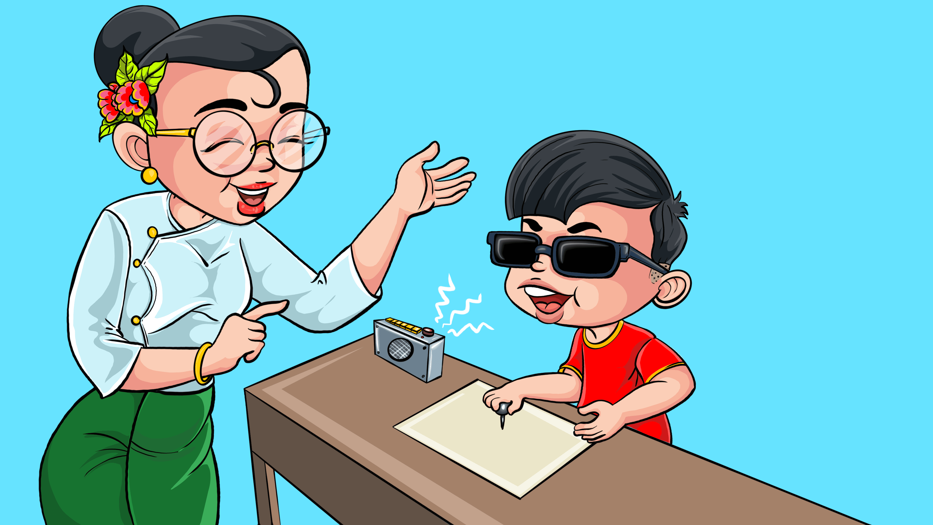 မော်ဂျူး(၅) အမြင်အာရုံချို့ယွင်းမှုရှိသော မသန်စွမ်းကလေးများအား လူတိုင်းအကျုံးဝင်နည်းဖြင့် လေ့ကျင့်သင်ကြားပေးခြင်းအွန်လိုင်းသင်ခန်းစာ