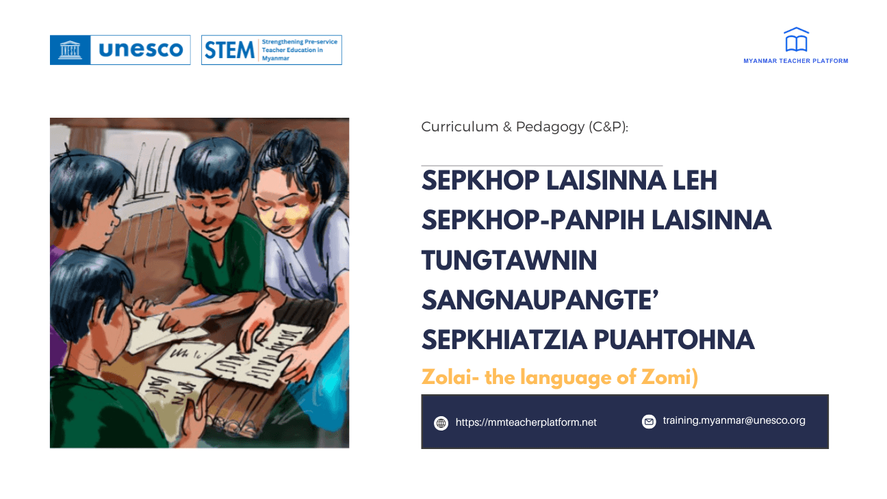 SEPKHOP LAISINNA LEH SEPKHOP-PANPIH LAISINNA TUNGTAWNIN SANGNAUPANGTE’ SEPKHIATZIA PUAHTOHNA (Zolai- the language of Zomi)