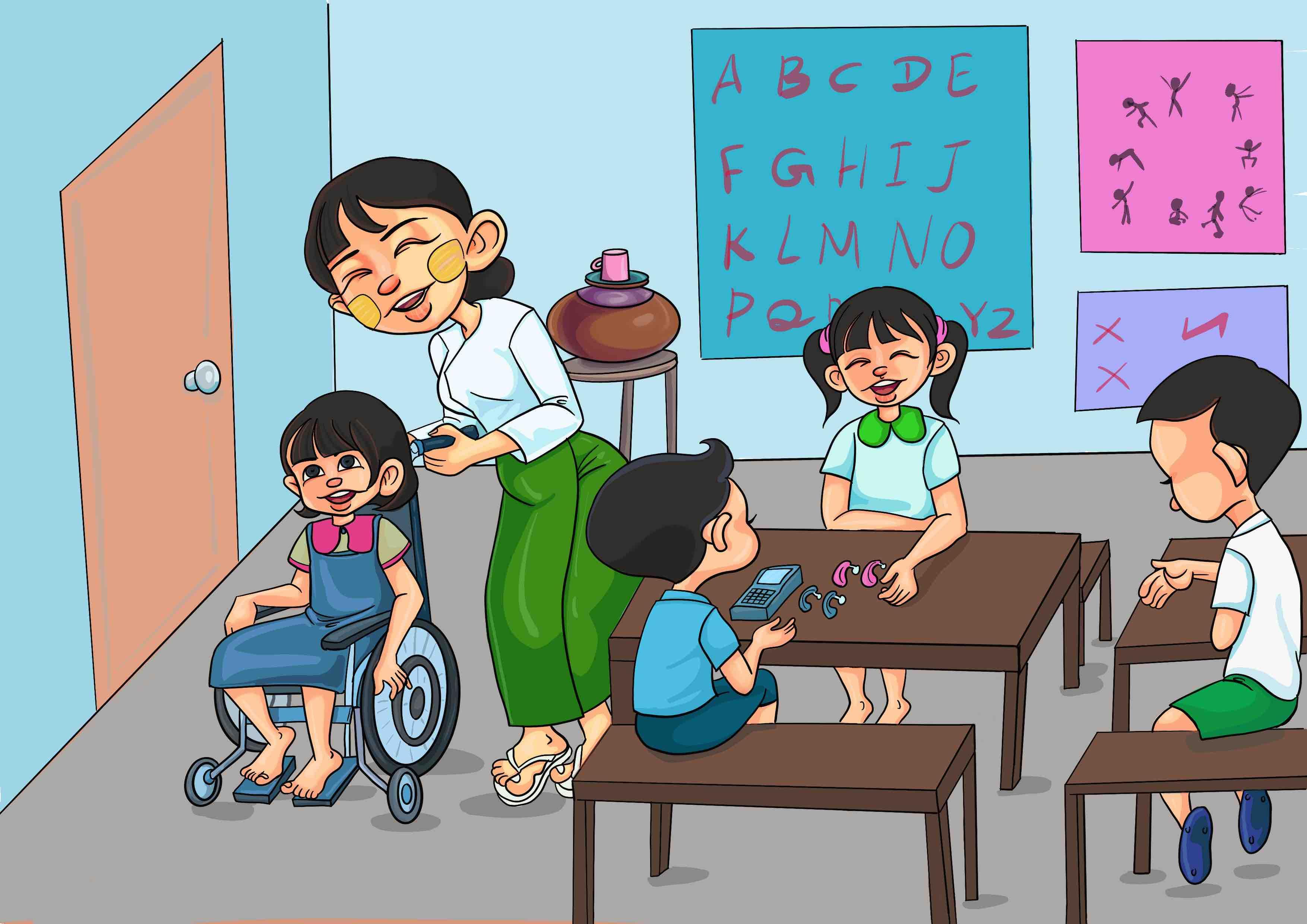 မော်ဂျူး ၁ - မသန်စွမ်းမှုနှင့် လူတိုင်းအကျုံးဝင်ပညာရေး အွန်လိုင်းသင်ခန်းစာ