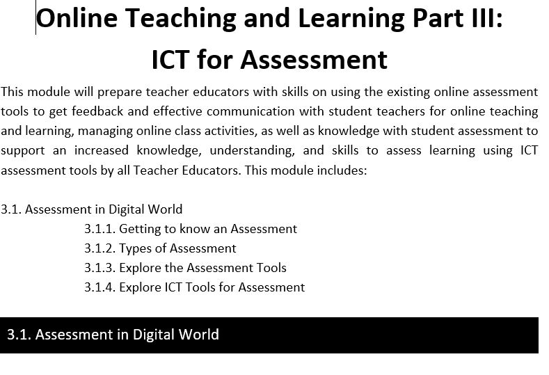 ICT for online assessment