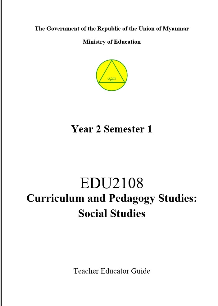 EDC Year 2 Semester 1 Social Studies Teacher Educator Guide (English version)