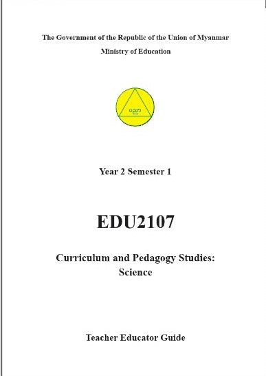 EDC Year 2 Semester 1 Science Teacher Educator Guide (English version)