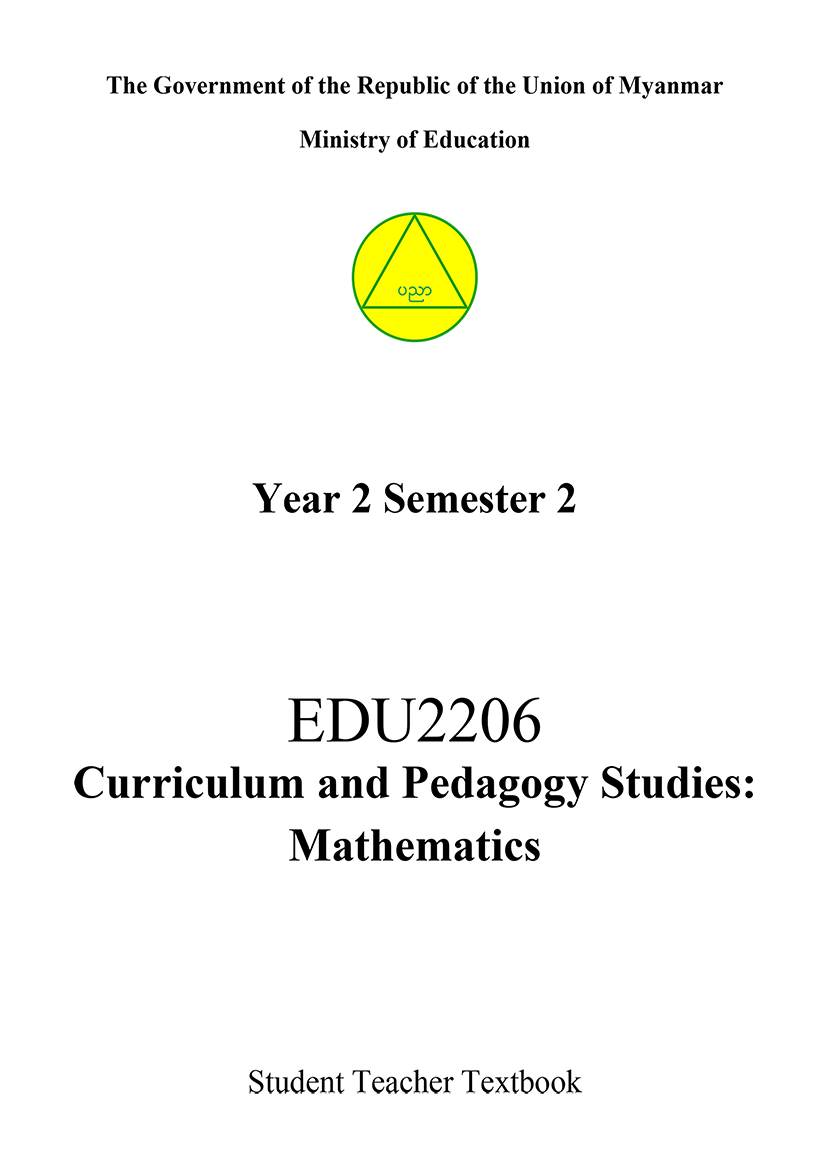 EDC Year 2 Semester 2 Mathematics Student Teacher Textbook (English version)
