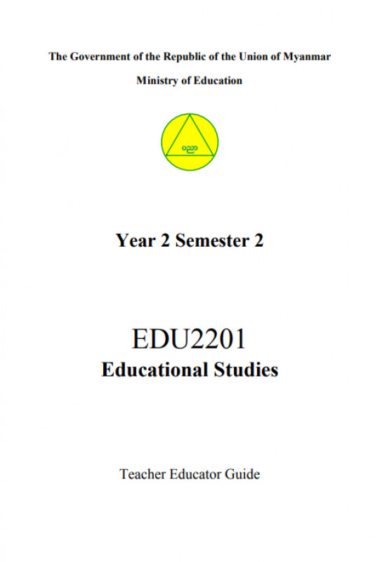 EDC Year 2 Semester 2 Educational Studies Teacher Educator Guide (English version)