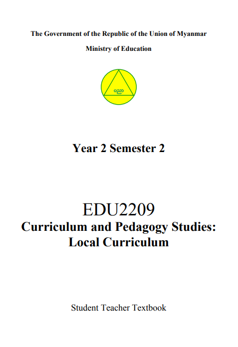 EDC Year 2 Semester 2 Local Curriculum Student Teacher Textbook (English version)