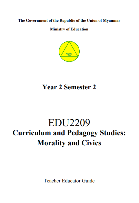 EDC Year 2 Semester 2 Morality and Civics Teacher Educator Guide (English version)
