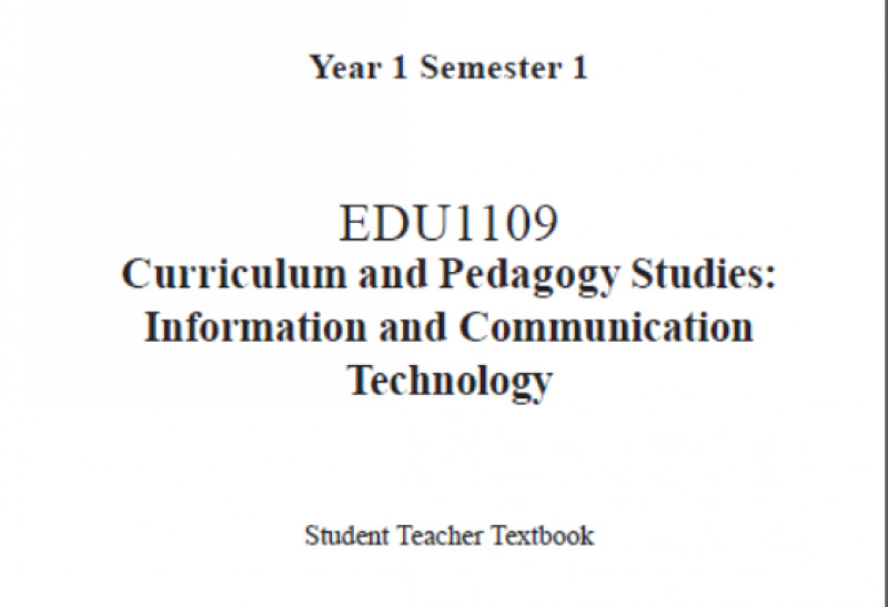 EDC Year 1 Semester 1 ICT Student Teacher Textbook (English version)