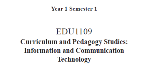EDC Year 1 Semester 1 ICT Teacher Educator Guide (English version)