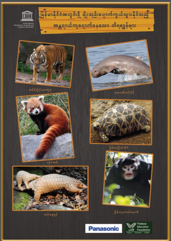 ESD Poster/ပိုစတာ Endanger Animals